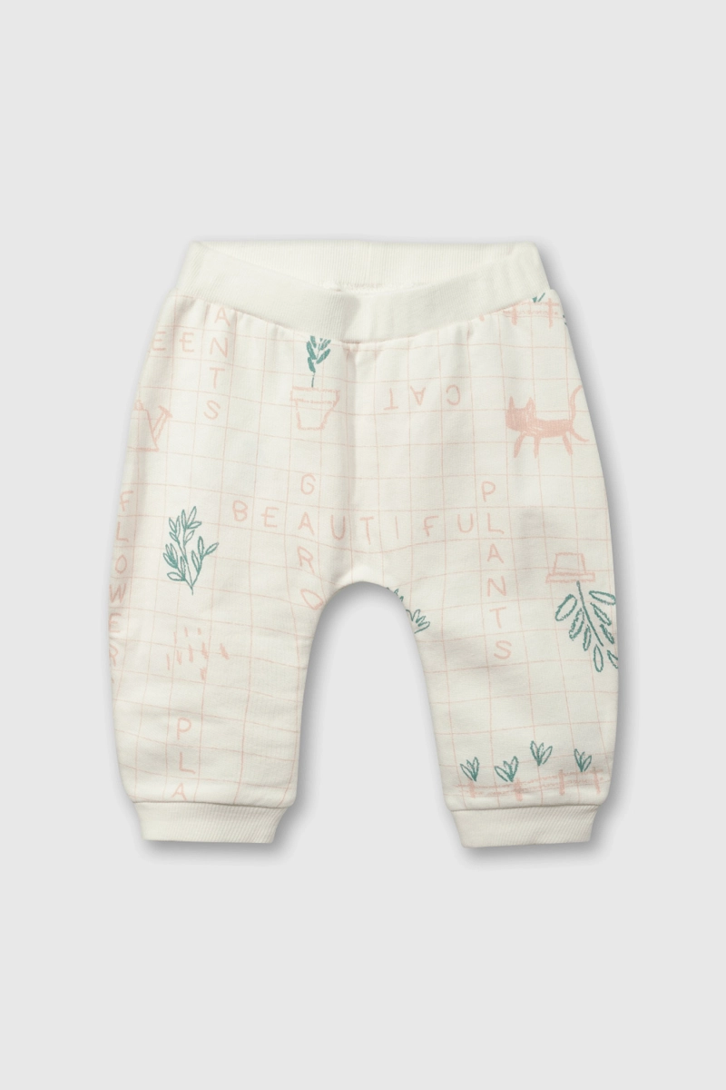 CONJUNTO ALGODÓN NIÑA COLLOKY BEIGE POLERÓN PANTALÓN 55263 - 3