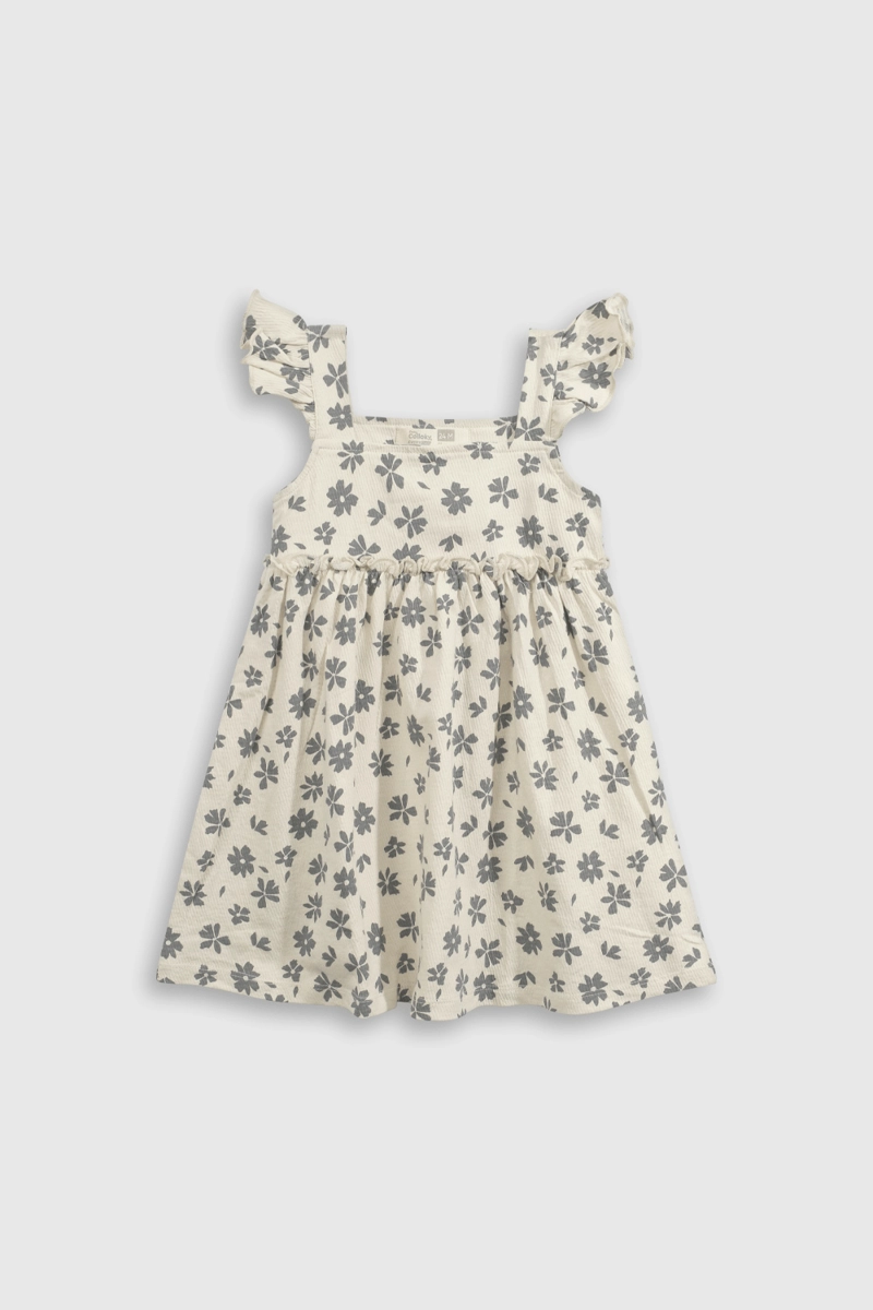 VESTIDO ALGODÓN NIÑA COLLOKY BEIGE 55629 - 1