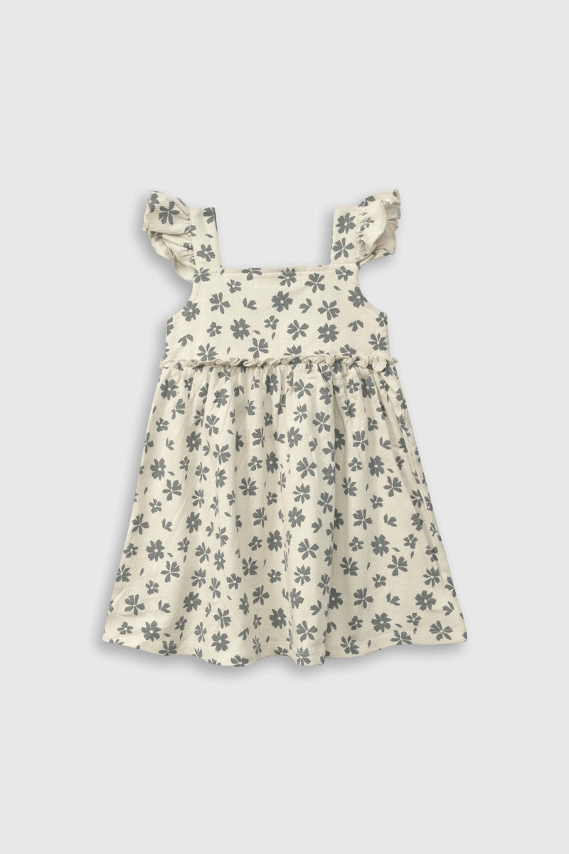 VESTIDO ALGODÓN NIÑA COLLOKY BEIGE 55629 - 2