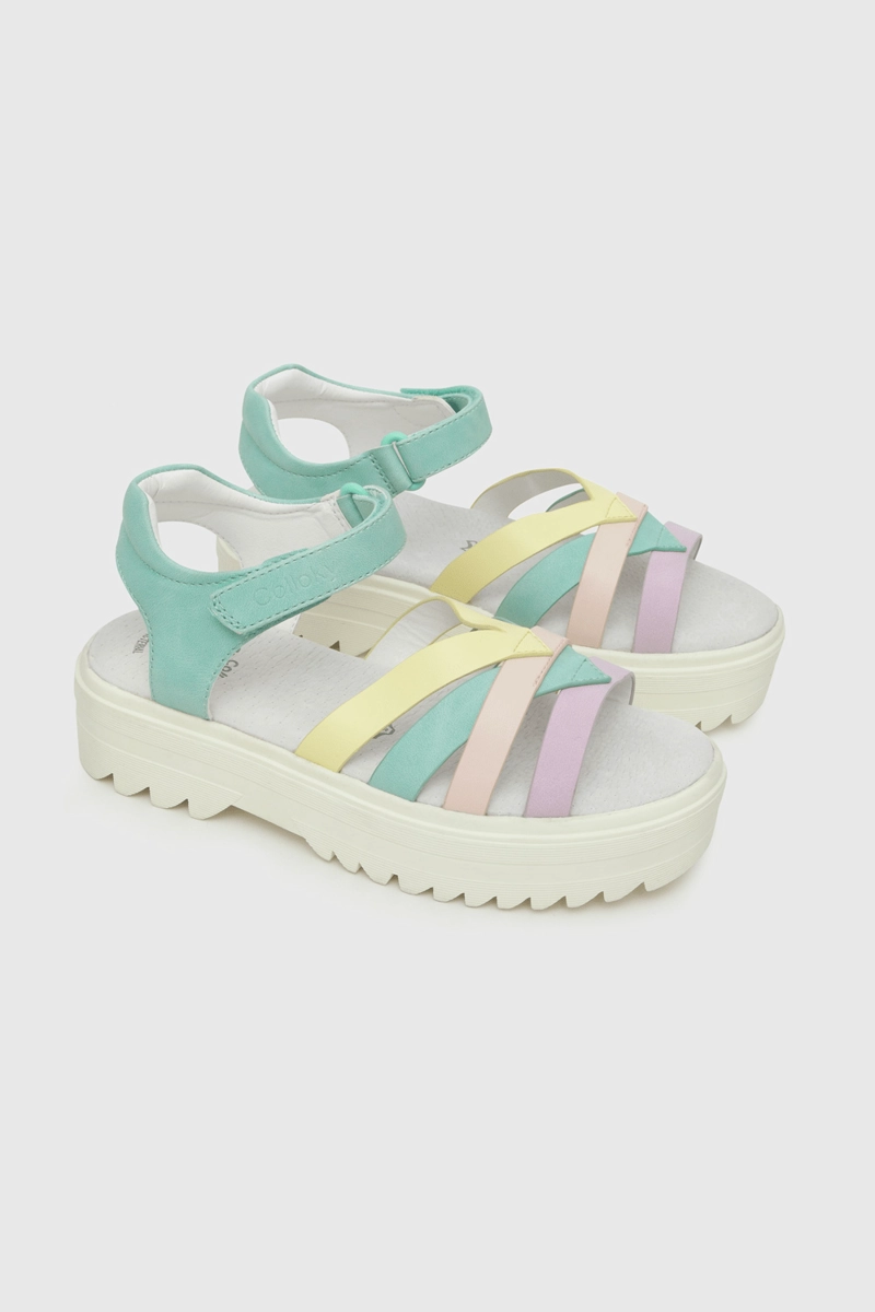 SANDALIA NIÑA  MULTICOLOR COLLOKY - 1