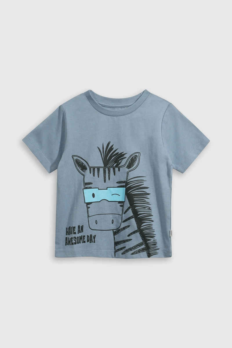 POLERA ALGODÓN NIÑO COLLOKY CELESTE EVERY DAY 55286 - 1