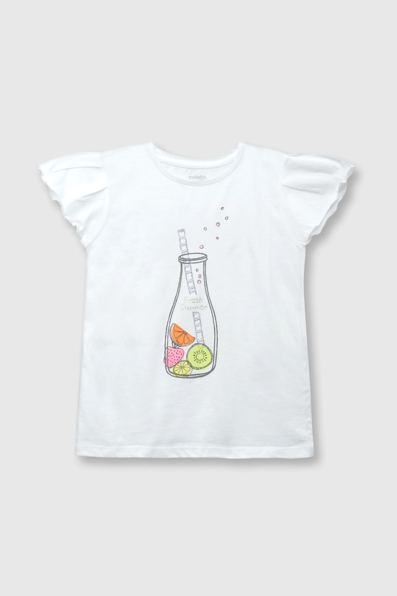POLERA ALGODÓN NIÑA COLLOKY BLANCO EVERY DAY 55612 - 1