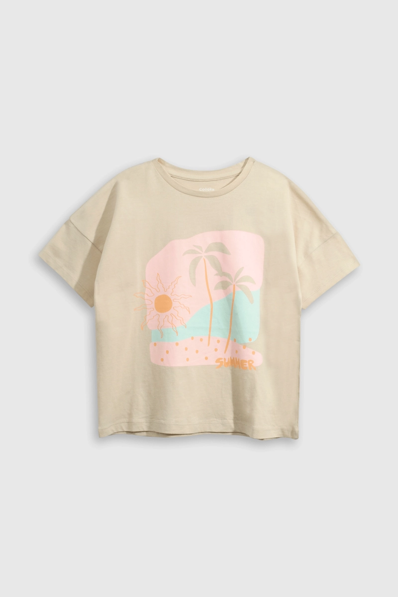 POLERA ALGODÓN NIÑA COLLOKY BEIGE EVERY DAY 55269 - 1