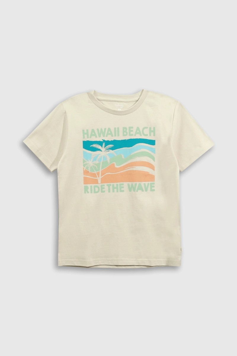 POLERA ALGODÓN NIÑO COLLOKY BEIGE EVERY DAY 55281 - 1