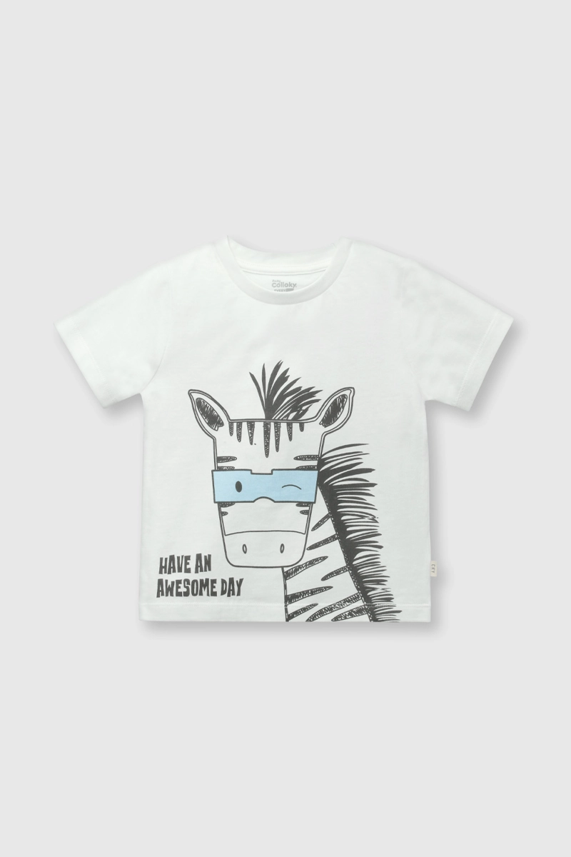 POLERA ALGODÓN NIÑO COLLOKY BLANCO EVERY DAY 55620 - 1