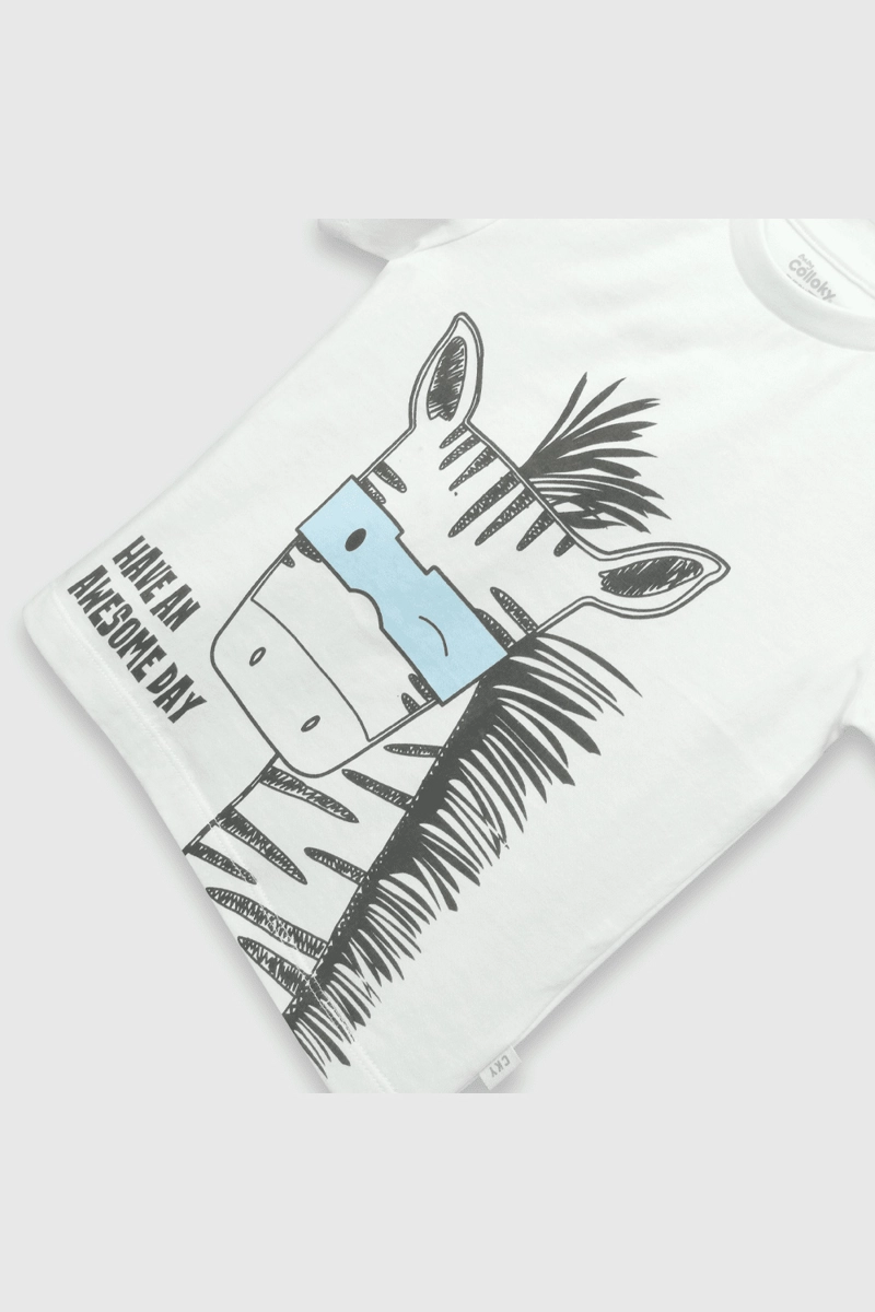 POLERA ALGODÓN NIÑO COLLOKY BLANCO EVERY DAY 55620 - 3