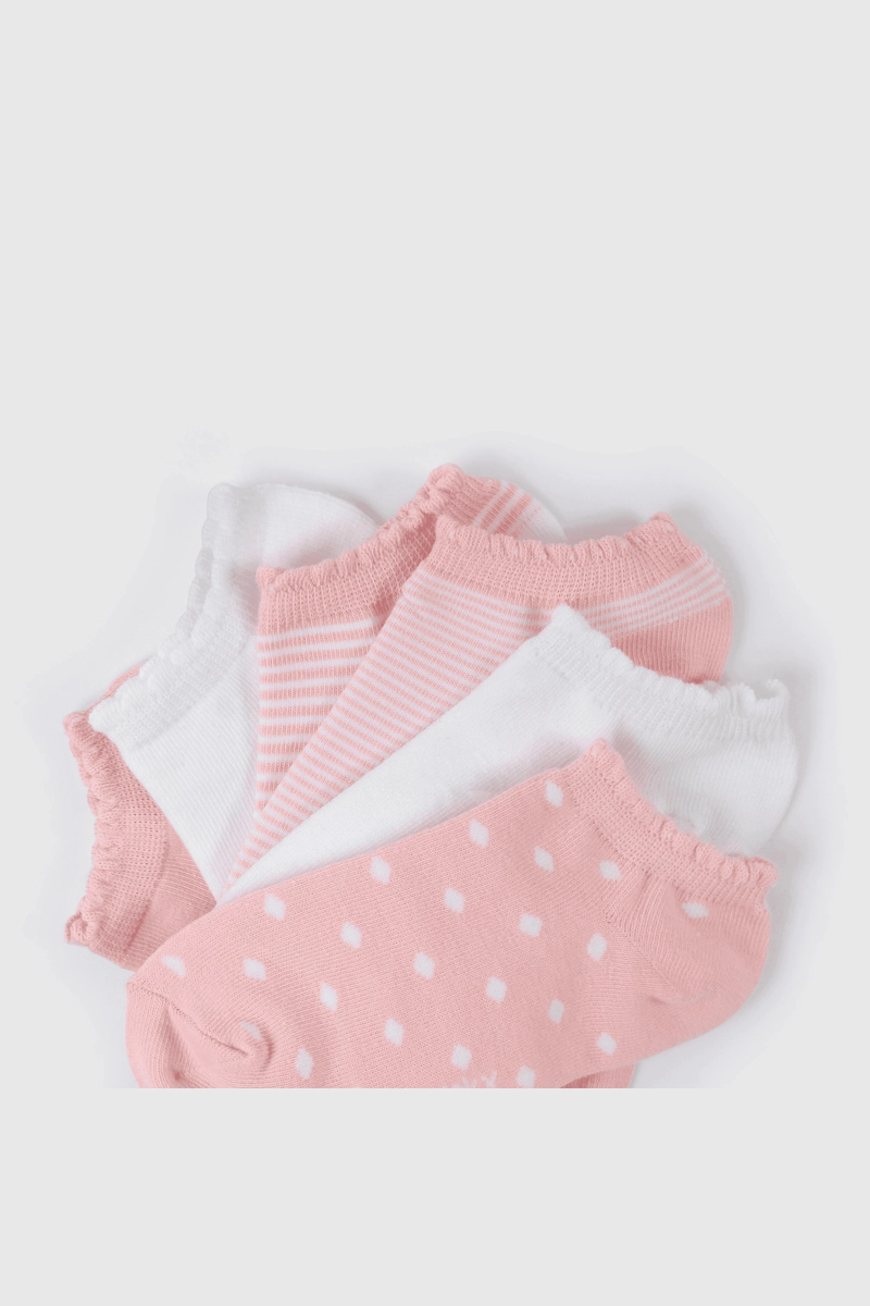CALCETÍN ALGODÓN NIÑA COLLOKY ROSADO CORTO 55387 - 2
