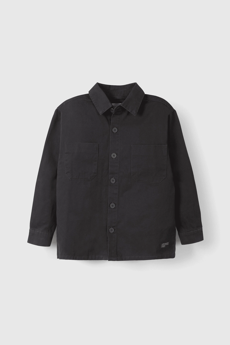 SOBRECAMISA ALGODÓN NIÑO COLLOKY NEGRO COLECCIÓN 55491 - 1