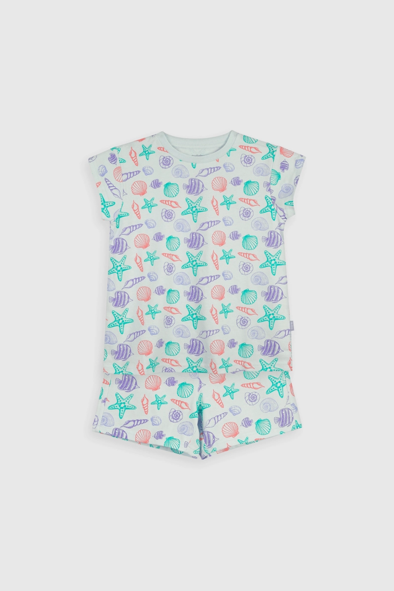 PIJAMA ALGODÓN NIÑA COLLOKY CELESTE 56103 - 1