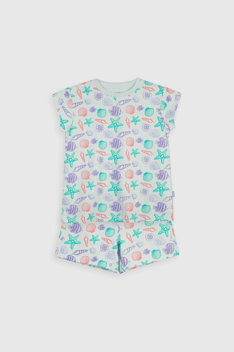 PIJAMA ALGODÓN NIÑA COLLOKY CELESTE 56103 - 1