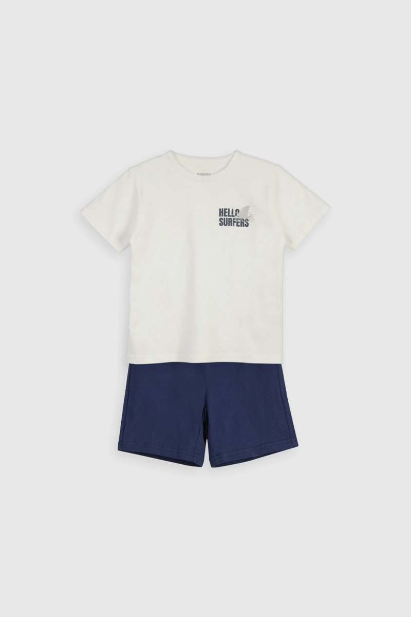 PIJAMA ALGODÓN NIÑO COLLOKY AZUL 56108 - 1
