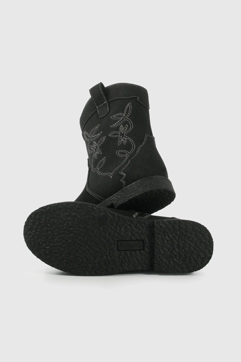 BOTA VAQUERA NEGRA DE NIÑA TALLA 28 A 38 - 3