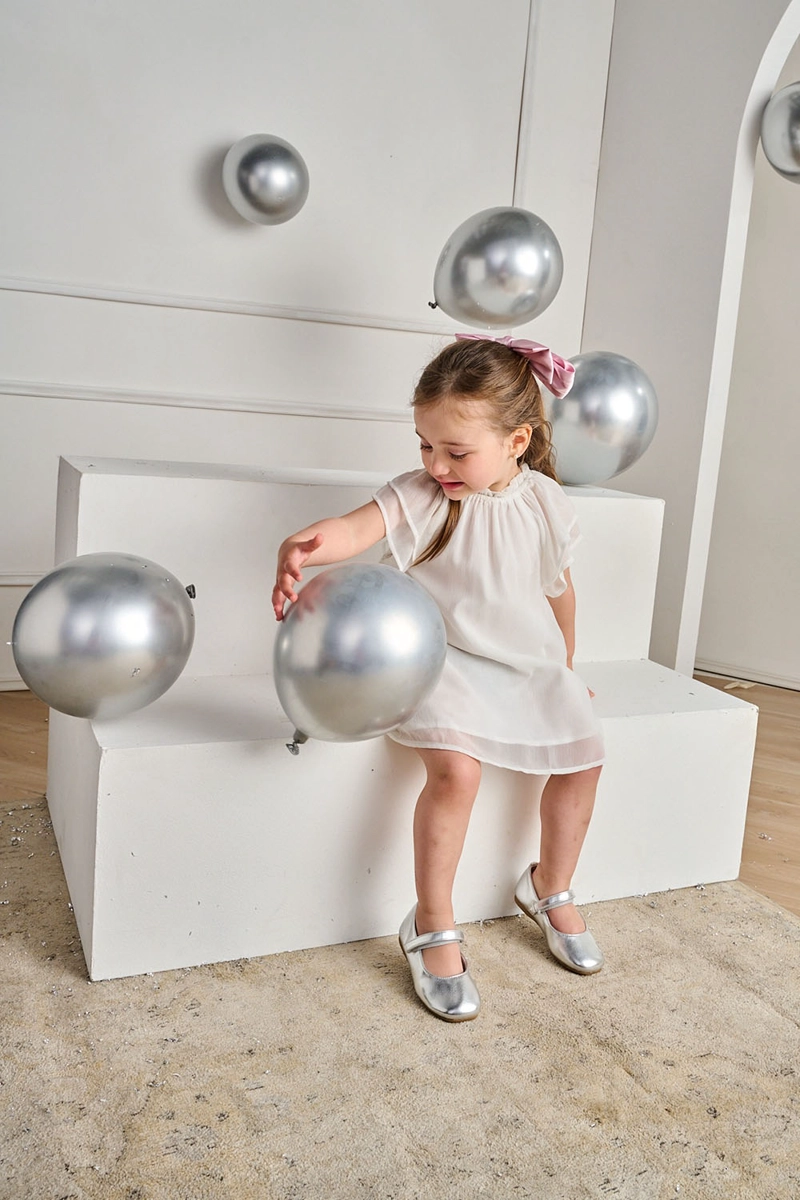 BALLERINA NIÑA 57372 PLATEADO COLLOKY - 2