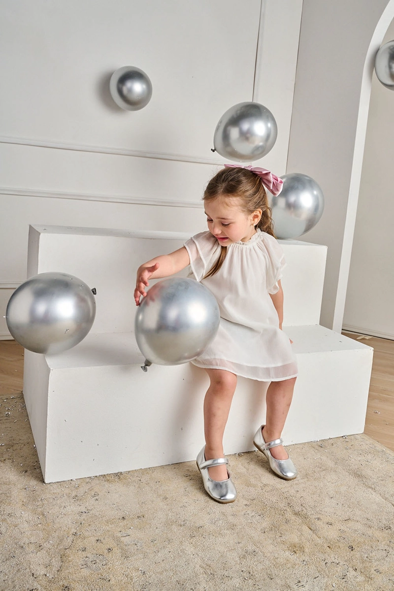 BALLERINA NIÑA 57372 PLATEADO COLLOKY - 2