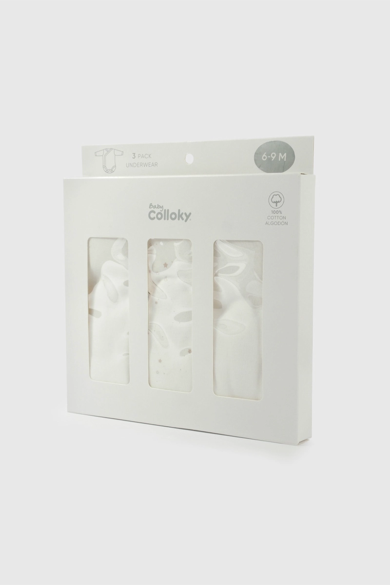 PACK DE BODIES UNISEX 57201 BLANCO COLLOKY - 5