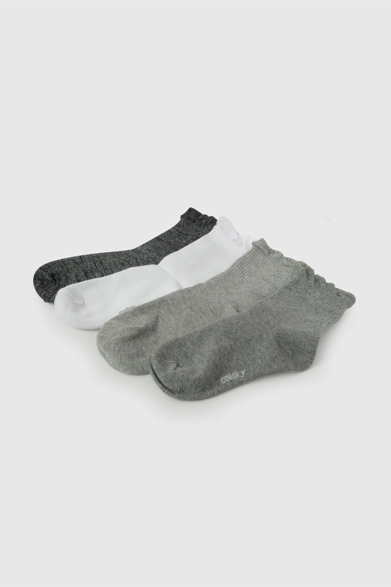 CALCETIN NIÑA 57116 GRIS COLLOKY - 2
