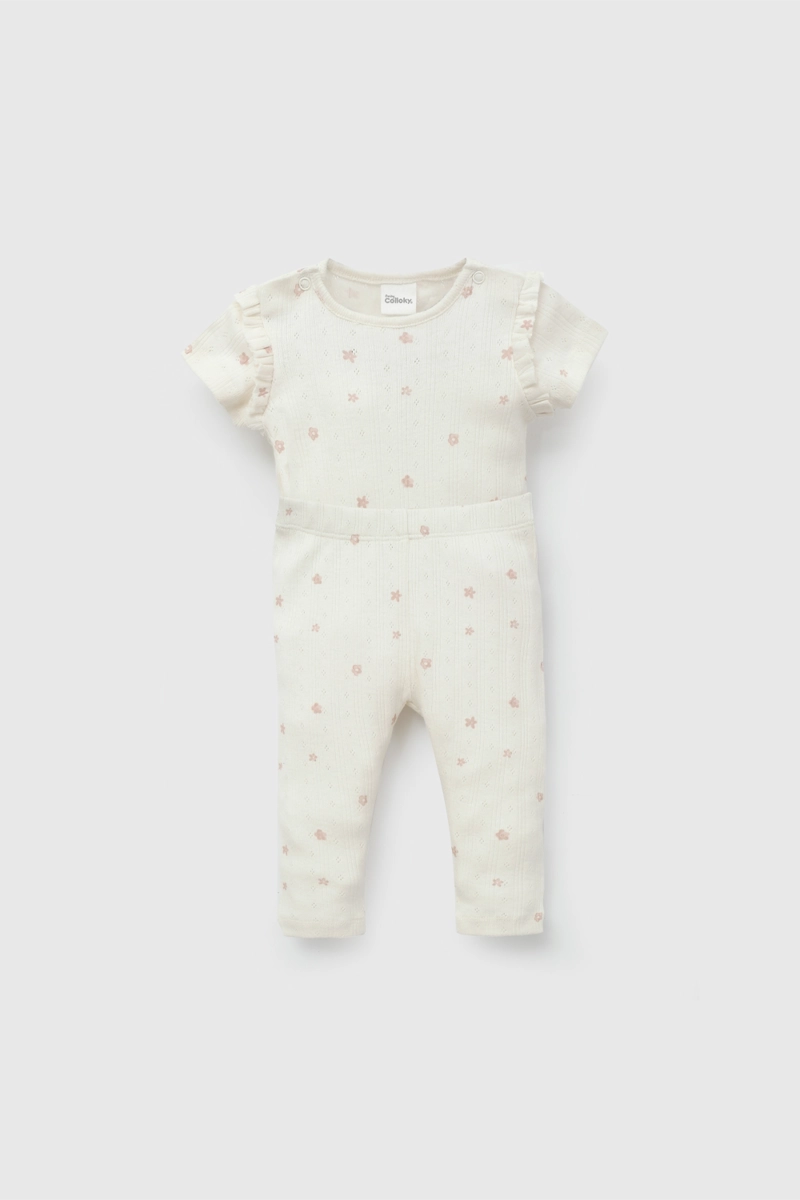 CONJUNTO NIÑA 57971 BEIGE COLLOKY - 1