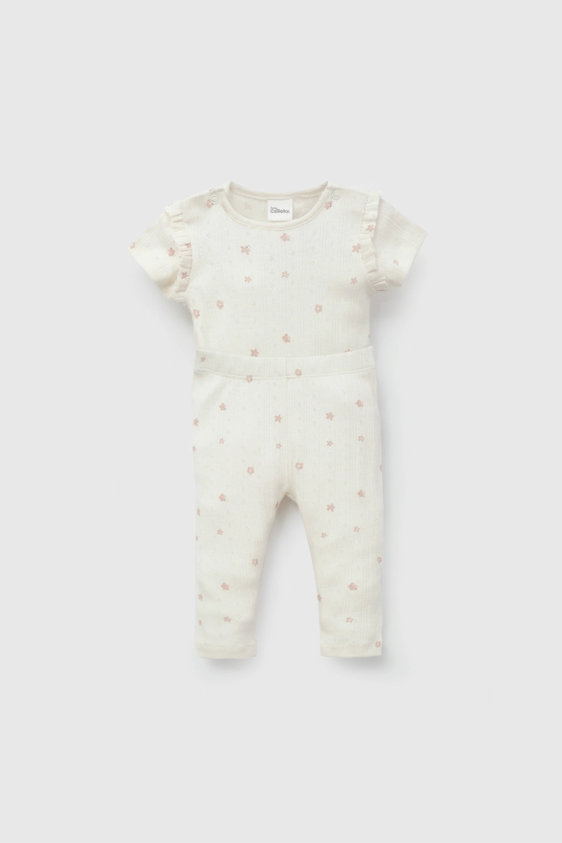 CONJUNTO NIÑA 57971 BEIGE COLLOKY - 1