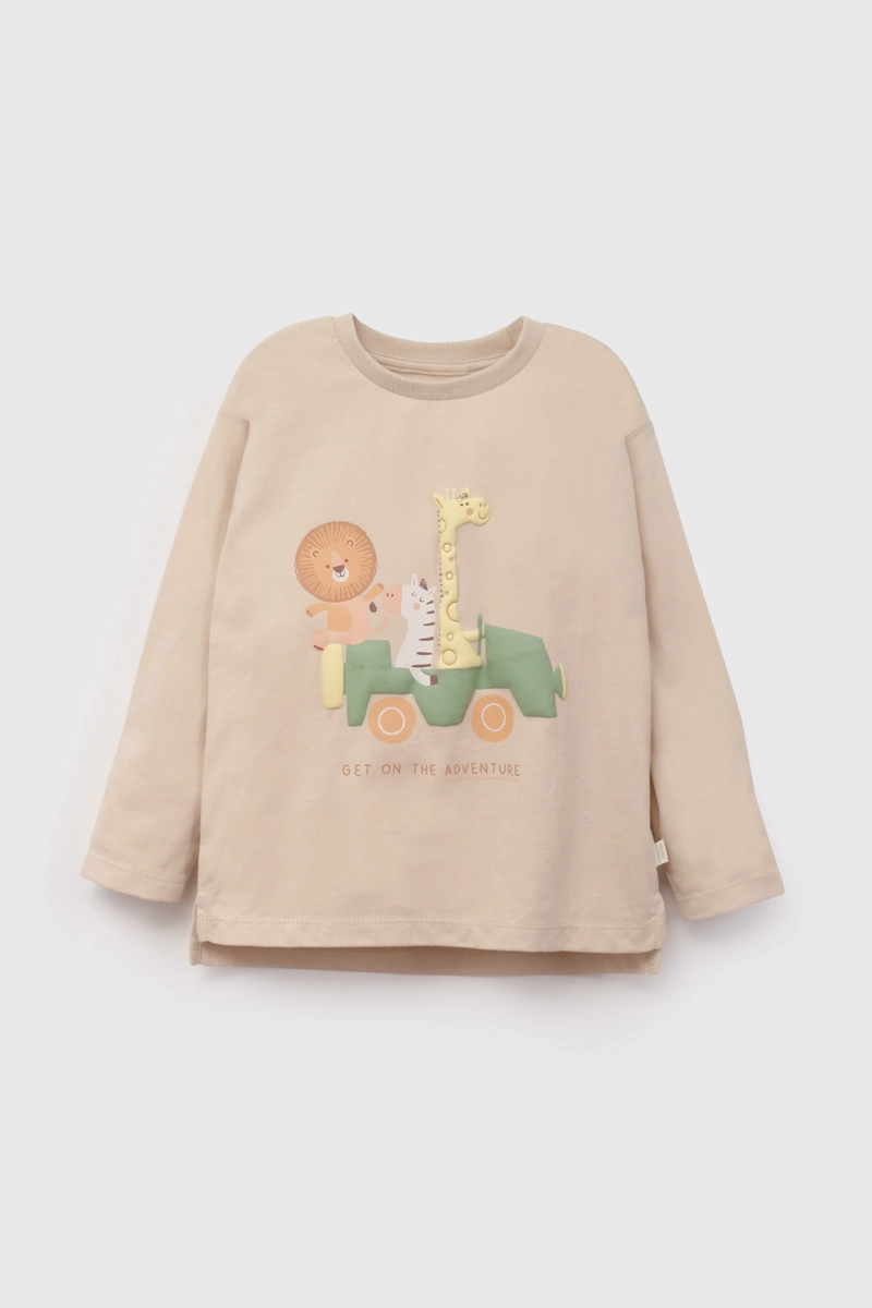 POLERA NIÑO 57874 BEIGE COLLOKY - 1