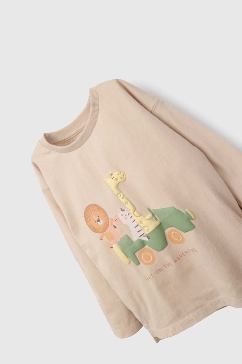 POLERA NIÑO 57874 BEIGE COLLOKY - 3