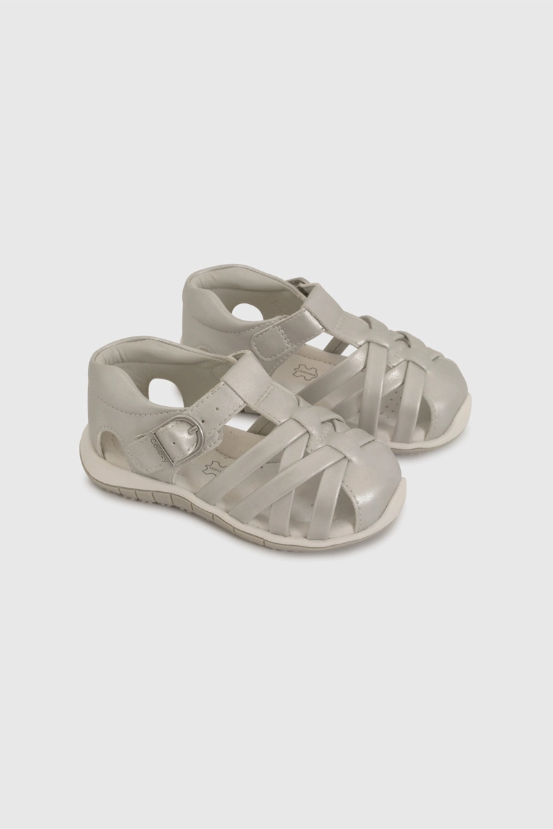 SANDALIA NIÑA 58061 PLATEADO COLLOKY - 1