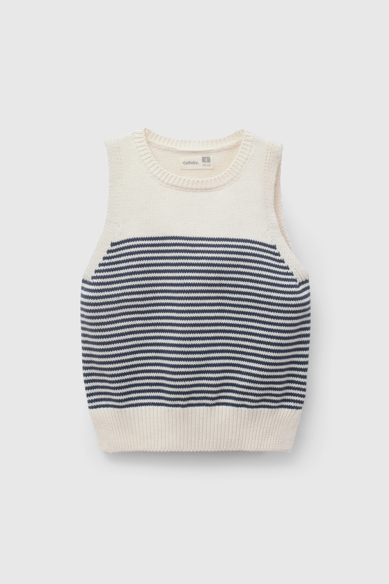 SWEATER NIÑA 58243 AZUL COLLOKY - 1