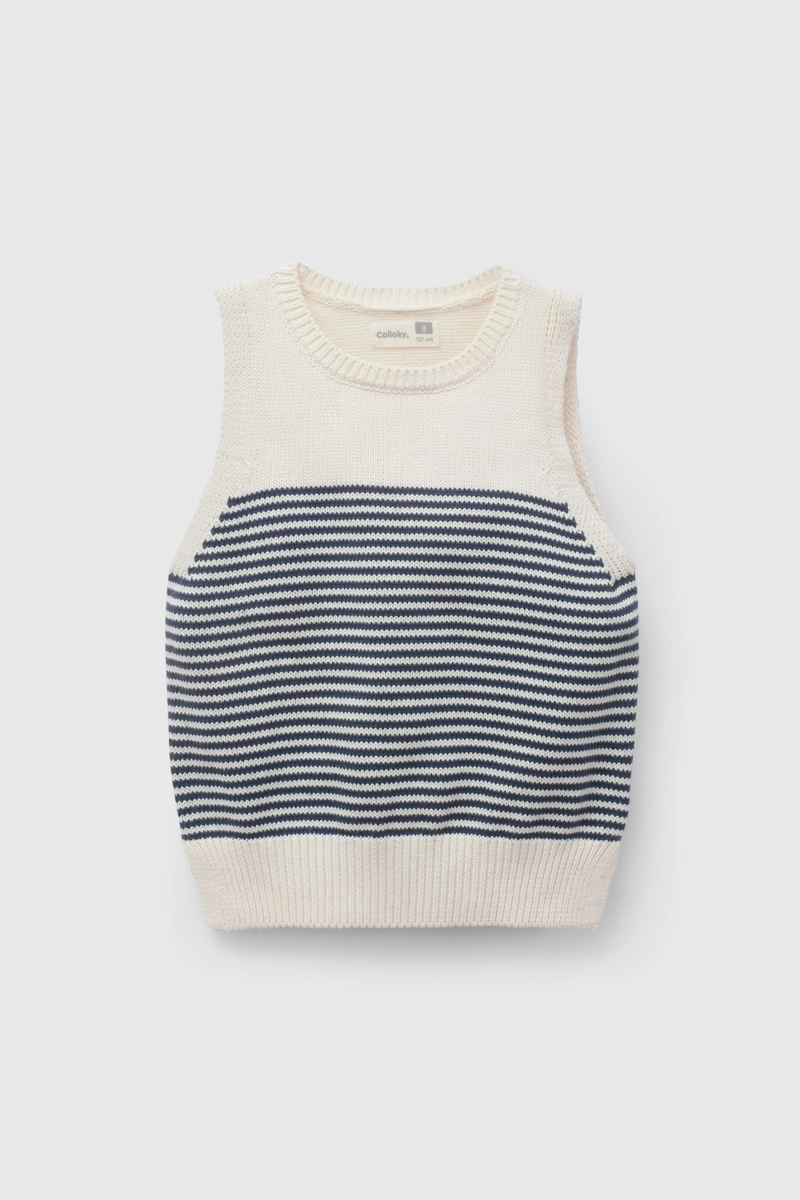 SWEATER NIÑA 58243 AZUL COLLOKY - 1