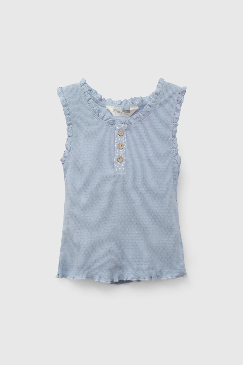 POLERA NIÑA 58222 CELESTE COLLOKY - 1