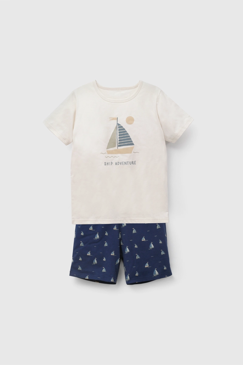 PIJAMA NIÑO 58096 BEIGE COLLOKY - 1