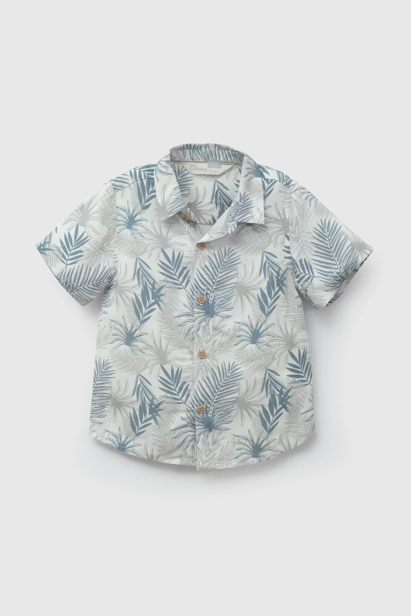 CAMISA NIÑO 58137 VERDE COLLOKY - 1