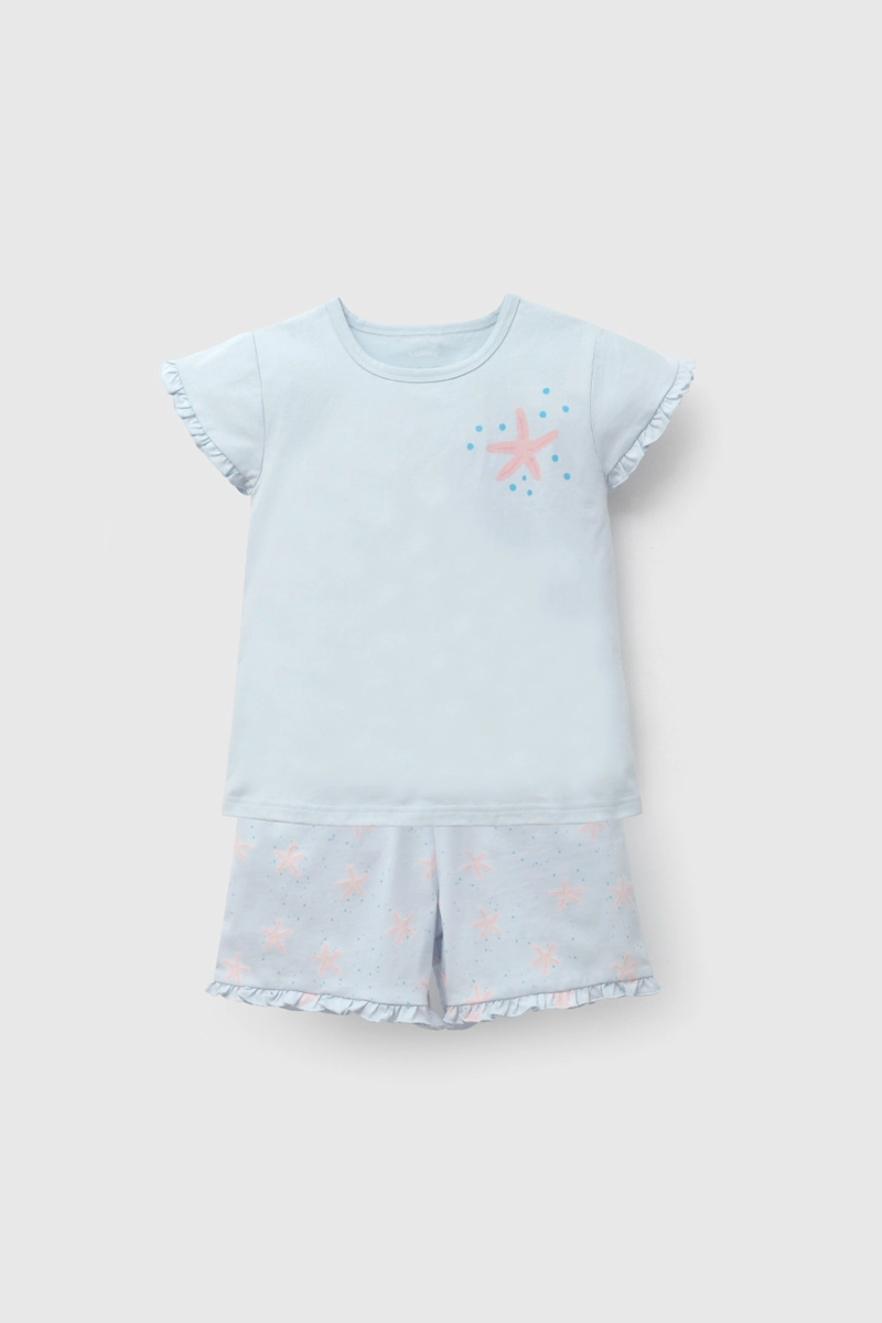 PIJAMA NIÑA 58101 CELESTE COLLOKY - 1