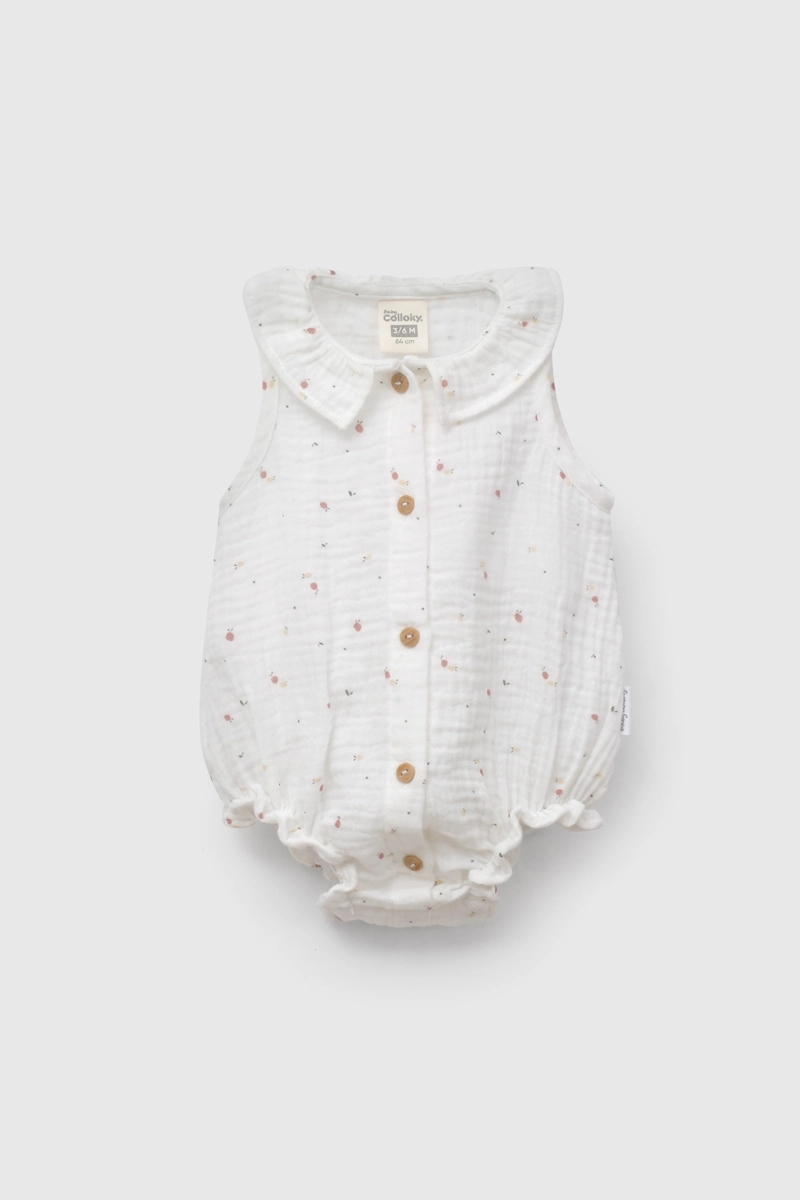 BODY BLANCO FRUTAS DE BEBE  DE NEW BORN TALLA 0/3 M A 09/12M - 1