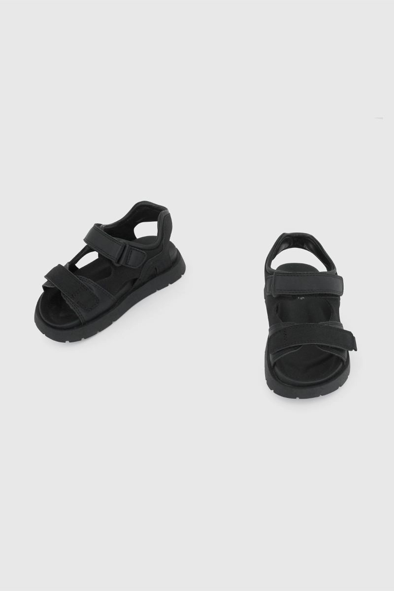 SANDALIA DE VESTIR NEGRA CON DOBLE AJUSTE TALLA 21 A 27 - 4