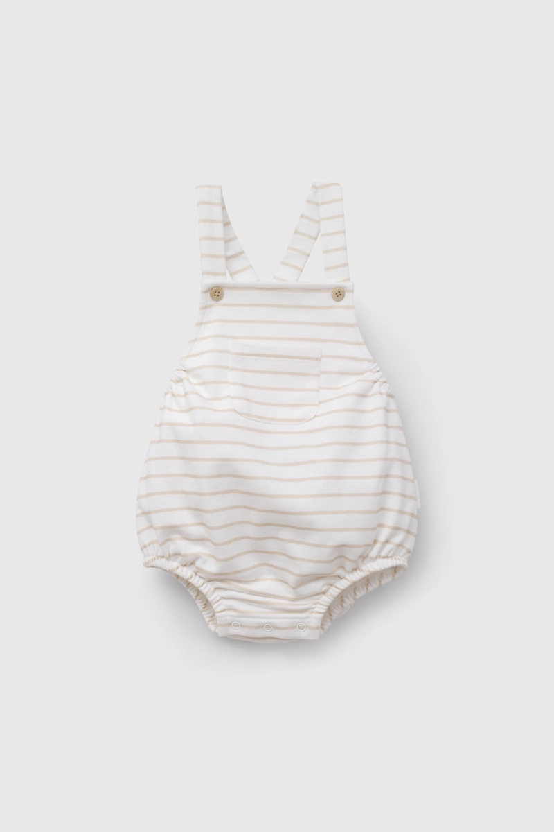 CONJUNTO BLANCO RAYADO UNISEX DE BEBE  DE NEW BORN TALLA RN A 6/9 M - 2