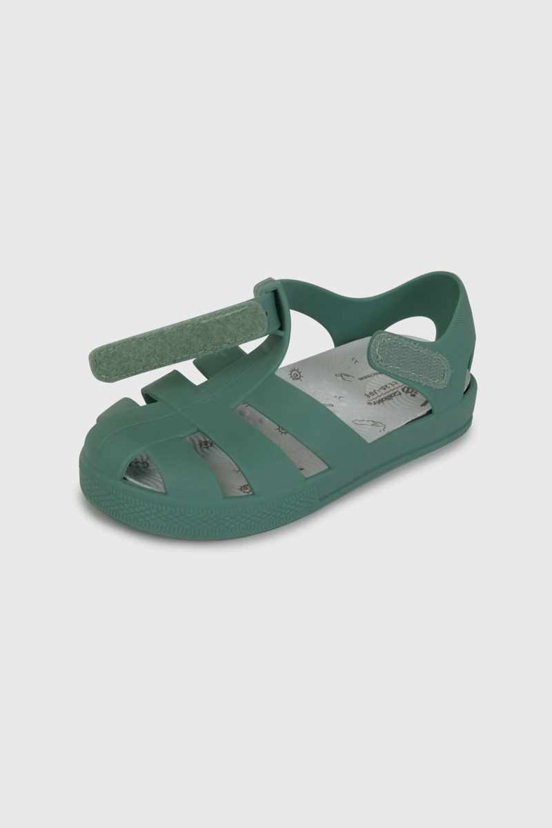 SANDALIA CANGREJERA DE AGUA VERDE DE CAMINANTE TALLA 21 A 27 - 6