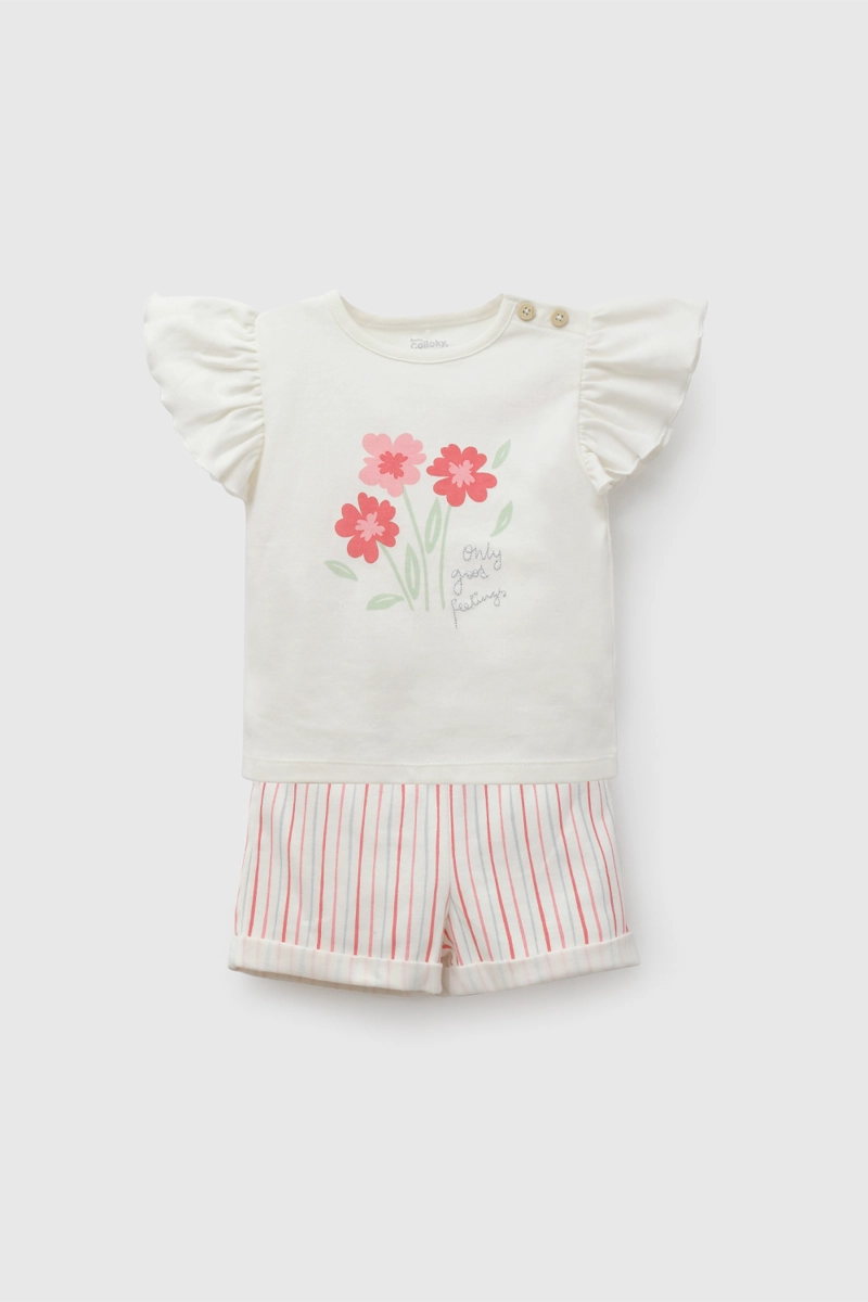 CONJUNTO 3 PIEZAS NIÑA  BEIGE COLLOKY - 1