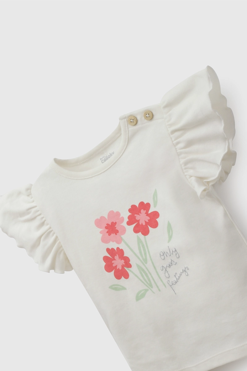CONJUNTO 3 PIEZAS NIÑA  BEIGE COLLOKY - 4