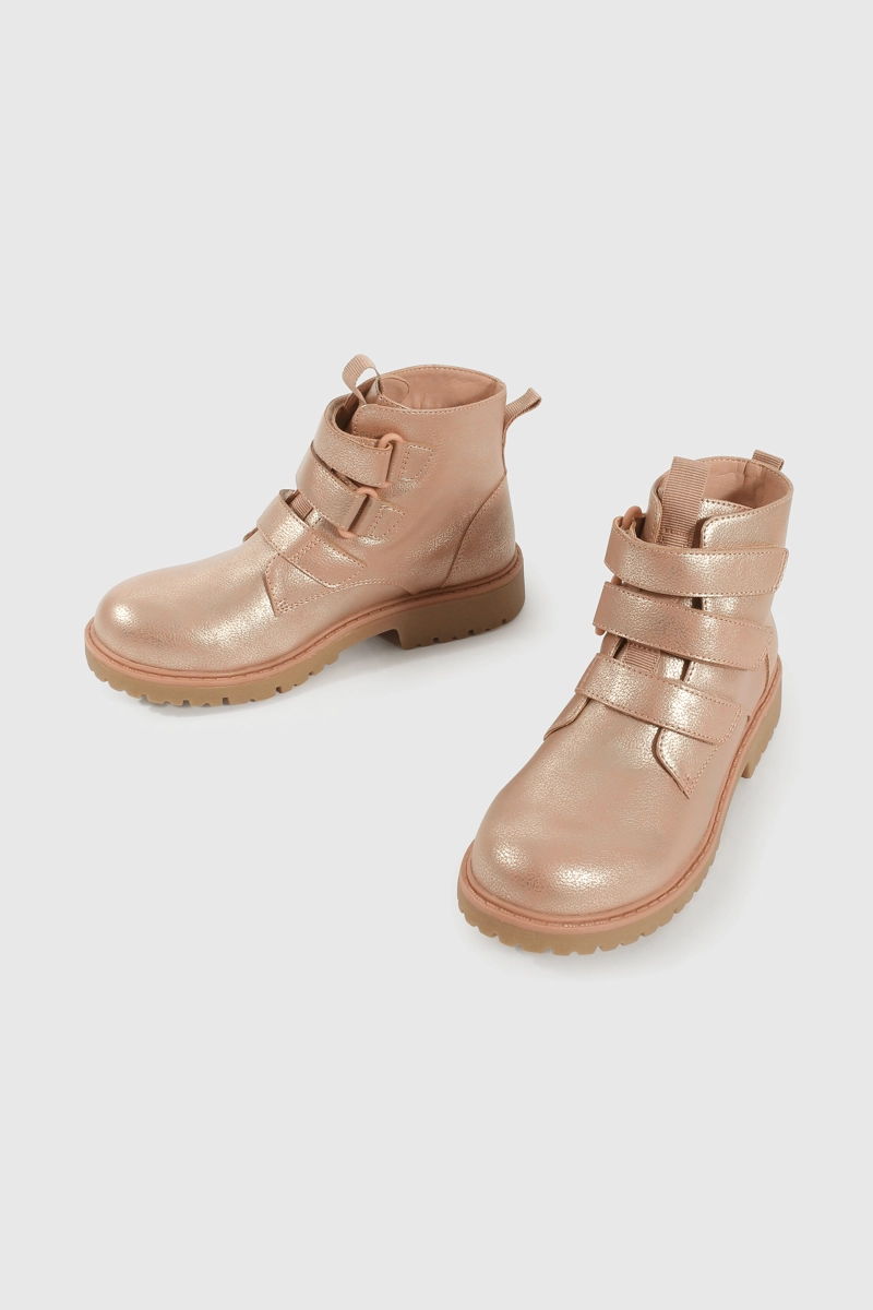 BOOTIE DE NIÑA ROSADO CAÑA MEDIA CAPELLADA - 4
