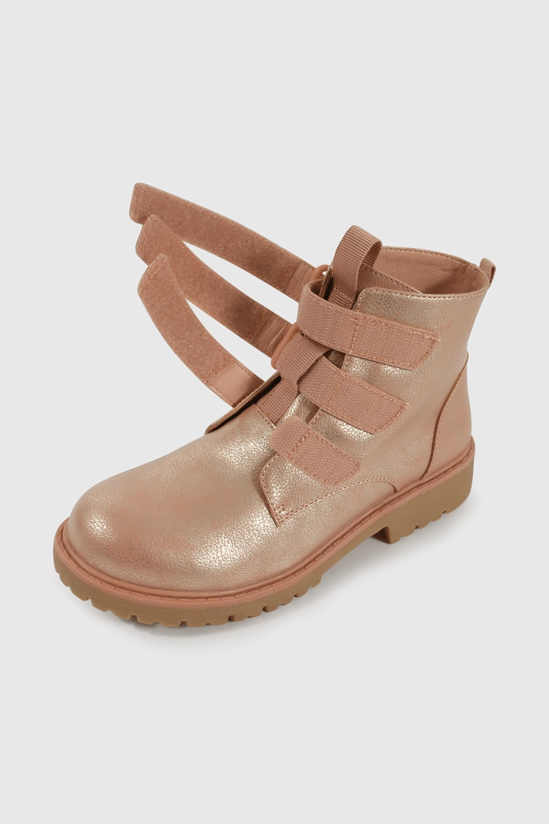 BOOTIE DE NIÑA ROSADO CAÑA MEDIA CAPELLADA - 6