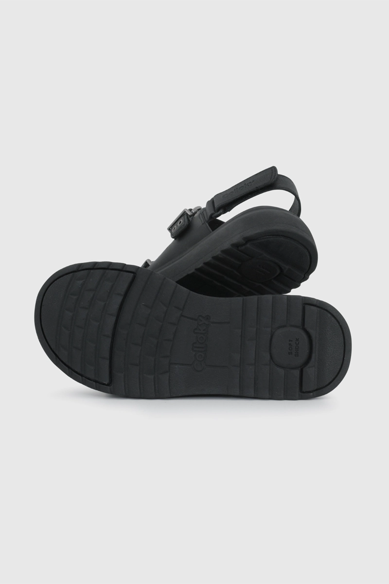 SANDALIA NEGRA CON PLATAFORMA Y TACHAS DE NIÑO TALLA 28 A 38 - 3