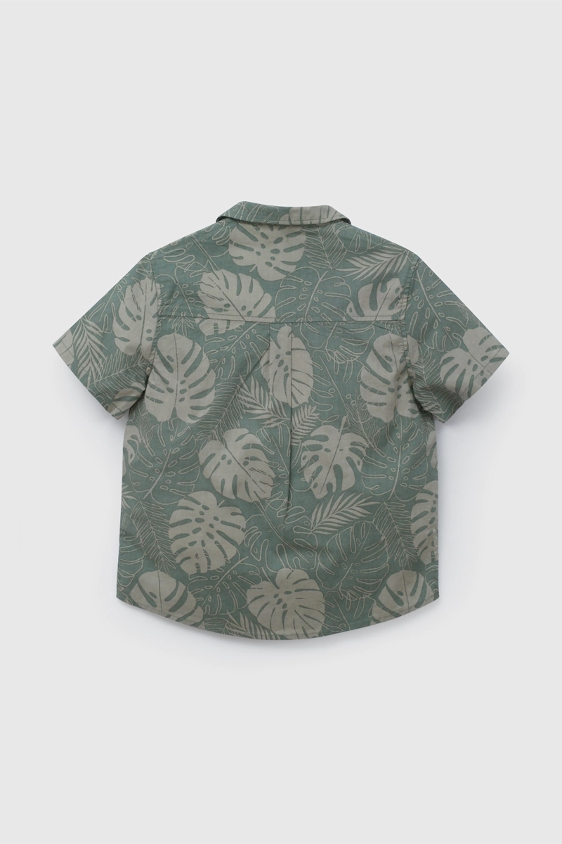 CAMISA VERDE ESTAMPADA DE NIÑO TALLA 3 A 12 AÑOSS - 2