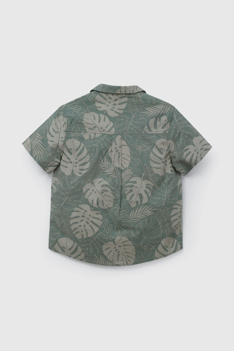 CAMISA VERDE ESTAMPADA DE NIÑO TALLA 3 A 12 AÑOSS - 2