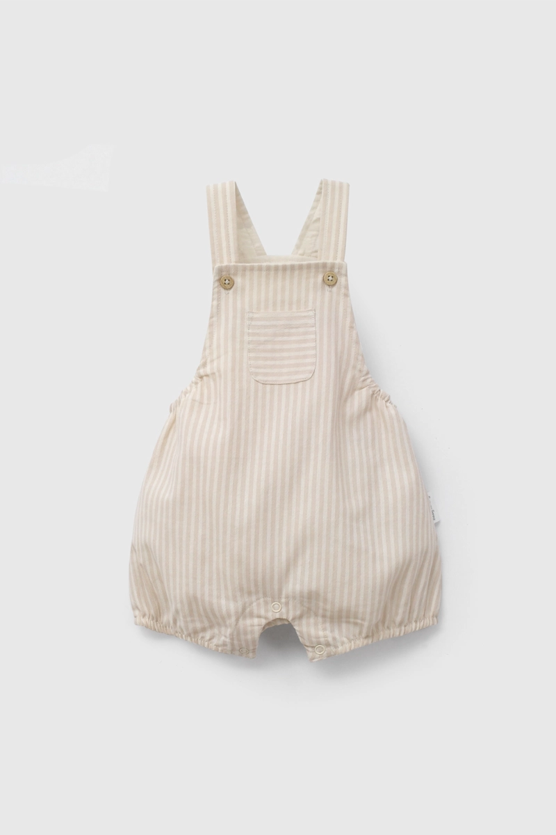 CONJUNTO BEIGE RAYADO DE BEBE  DE NEW BORN TALLA 0/3 M A 09/12M - 2