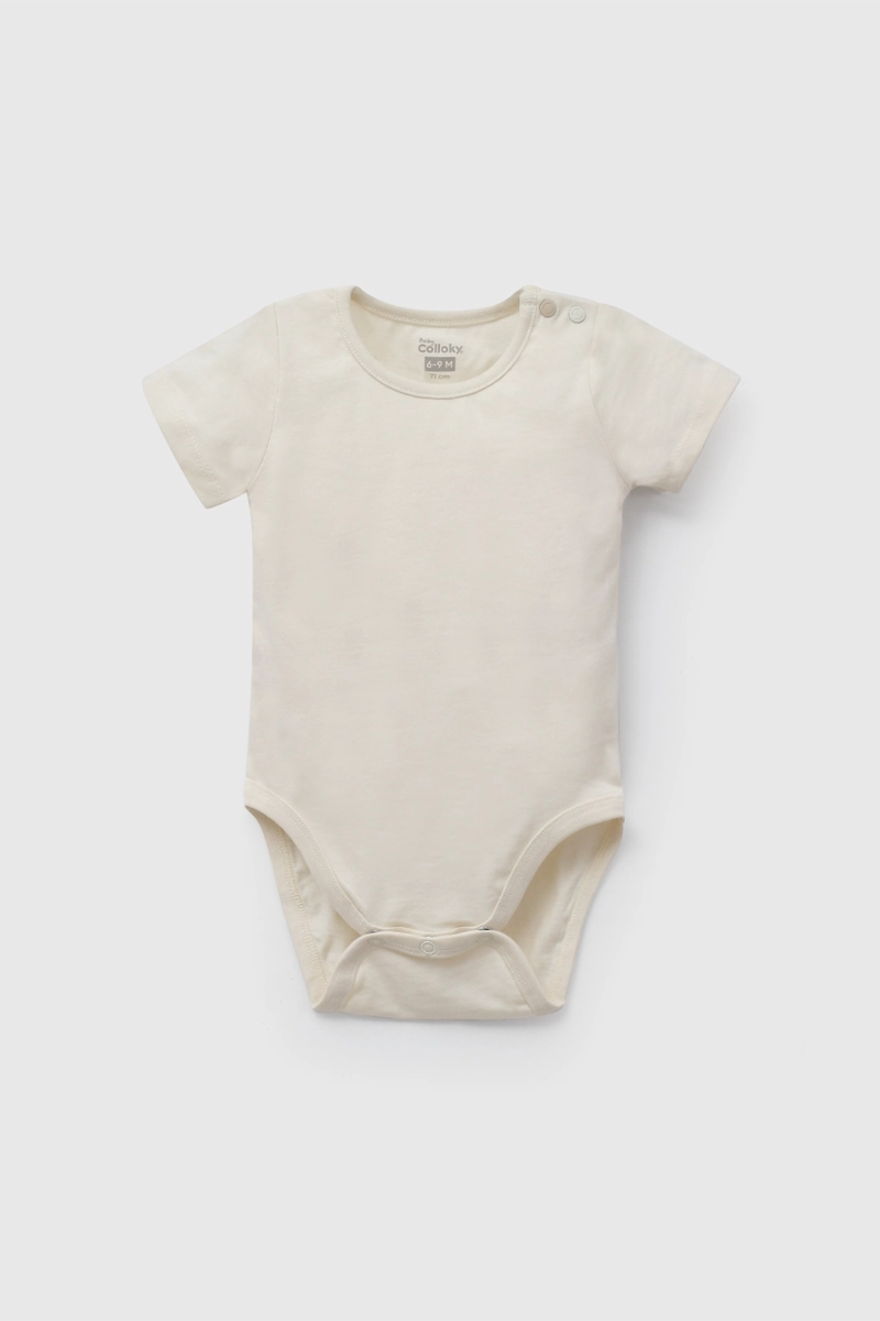CONJUNTO BEIGE RAYADO DE BEBE  DE NEW BORN TALLA 0/3 M A 09/12M - 3