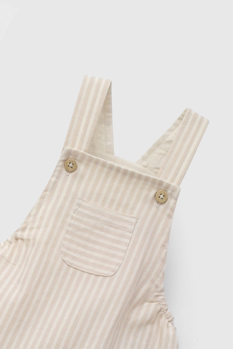 CONJUNTO BEIGE RAYADO DE BEBE  DE NEW BORN TALLA 0/3 M A 09/12M - 4
