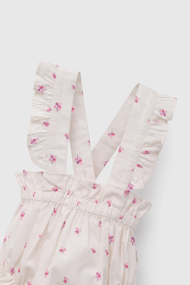 CONJUNTO BLANCO FLORES DE BEBE  DE NEW BORN TALLA 0/3 M A 09/12M - 4