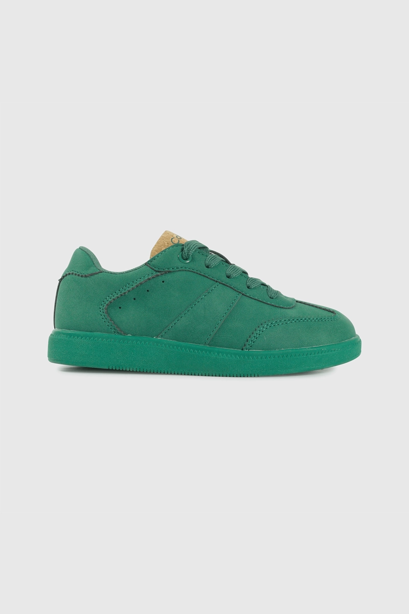 ZAPATILLA LIFESTYLE DE NIÑO VERDE CAÑA BAJA CON CORDON - 2