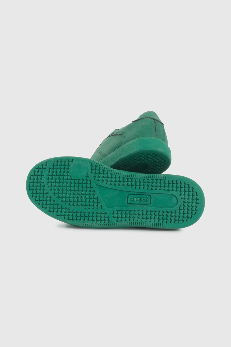 ZAPATILLA LIFESTYLE DE NIÑO VERDE CAÑA BAJA CON CORDON - 3