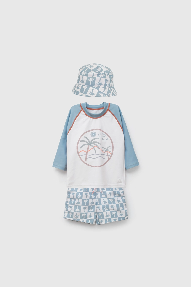 CONJUNTO 3 PIEZAS NIÑO  AZUL COLLOKY - 1