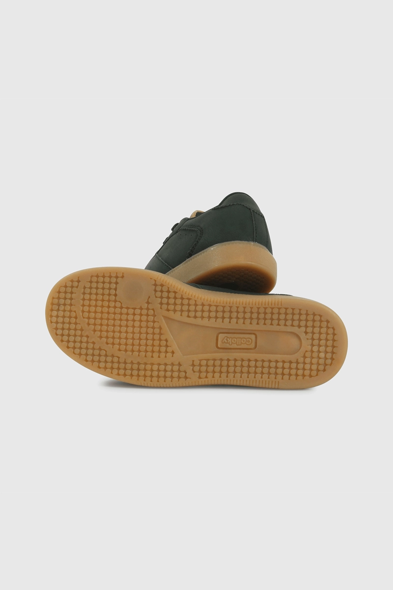 ZAPATILLA LIFESTYLE NEGRA UNISEX CAÑA BAJA CON CORDON - 3